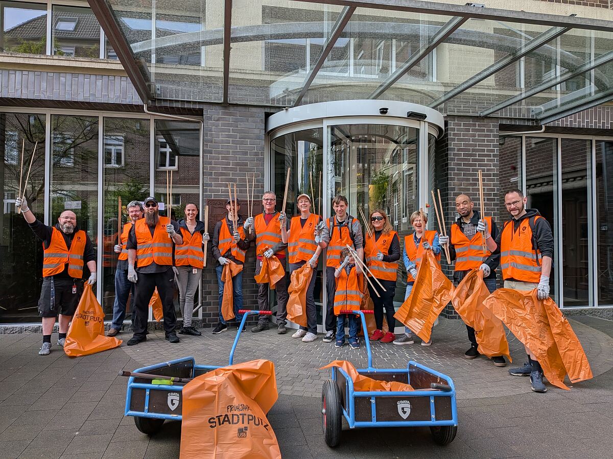G DATA Stadtputz 2026 Gruppenbild