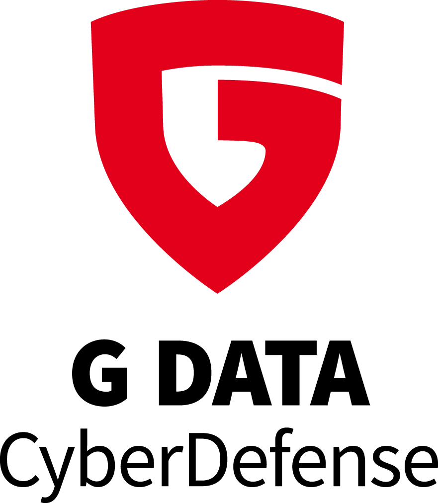 G DATA CyberDefense Logo rot hochkant
