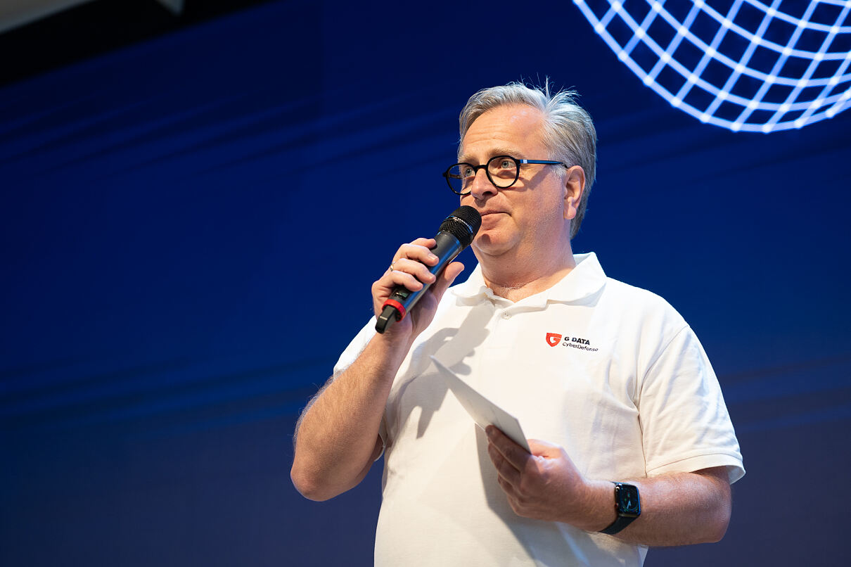 Andreas Lüning, Gründer und Vorstand von G DATA CyberDefense beim Tech Day