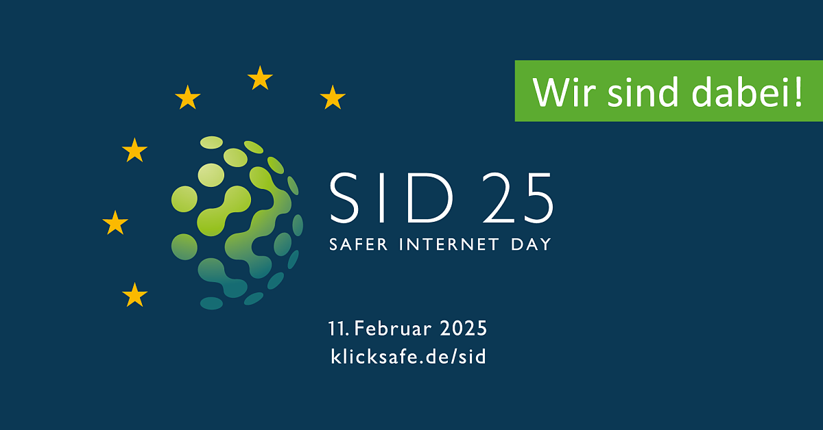 Logo Safer Internet Day 2025 Wir sind dabei